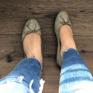 Studded ballet flats